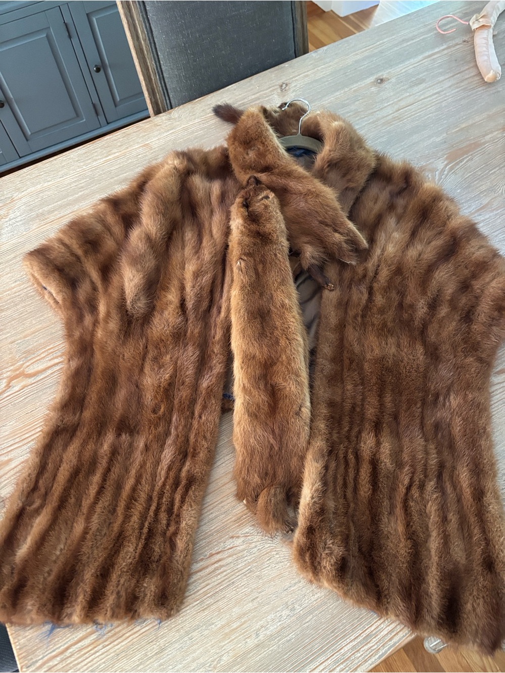 Luxury 1930s Brown Mink Fur Stole Jacket - Women's Coat